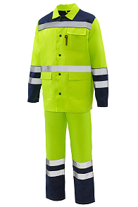 Костюм Коммунальщик сигнальный желтый/т.синий
