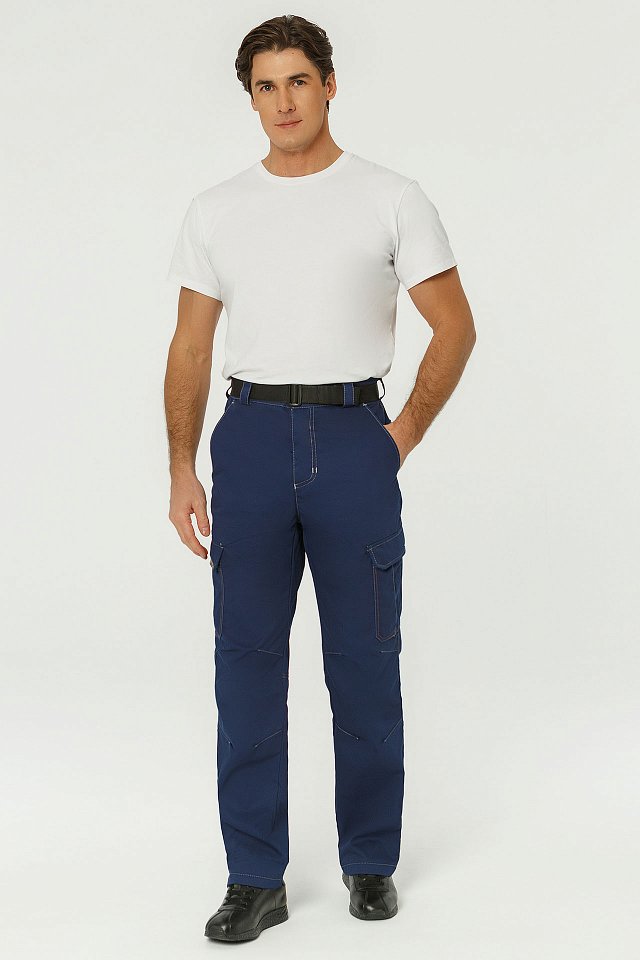 Брюки рабочие "PREMIUM" (Премиум) темно-синиe - _3_1280x1920