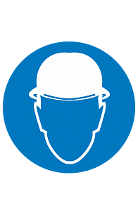 Знак "Работать в защитной каске (шлеме)" ( M 02 )