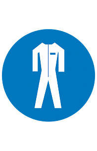 Знак "Работать в защитной одежде" ( M 07 )