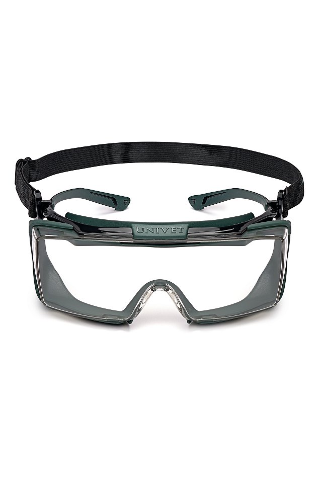 Очки защитные закрытые ЮНИВЕТ (UNIVET), артикул 5X2.03.05.00 прозрачные - 5X2.03.05.00_FRONT_WHITE_LOW