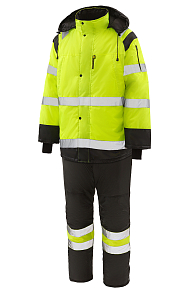 Костюм ПРЕМИУМ утепленный тк.Оксфорд желтый/черный