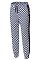 Брюки РИСТРЕТТО ШЕФ джоггеры темно-синие/клетка крупная