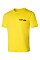 Футболка с надписью КУРЬЕР желтая
