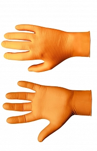 Перчатки нитриловые JETA JSN NATRIX (упаковка 25 пар) цвет оранжевый
