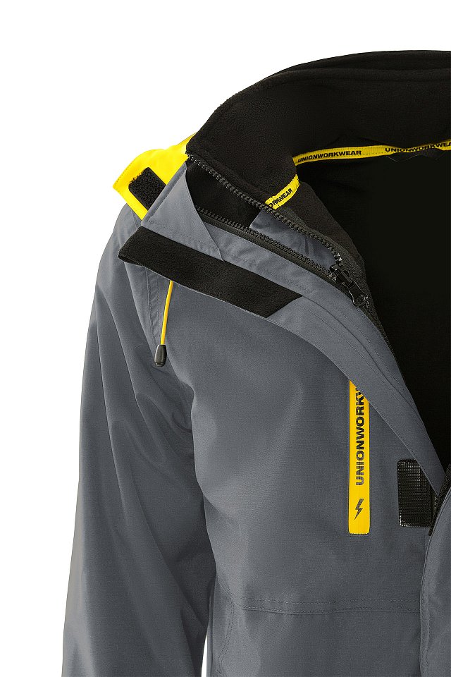 Куртка ЮНИОНВОРКВЕАР (UNIONWORKWEAR) 3 в 1 т.серая - copy