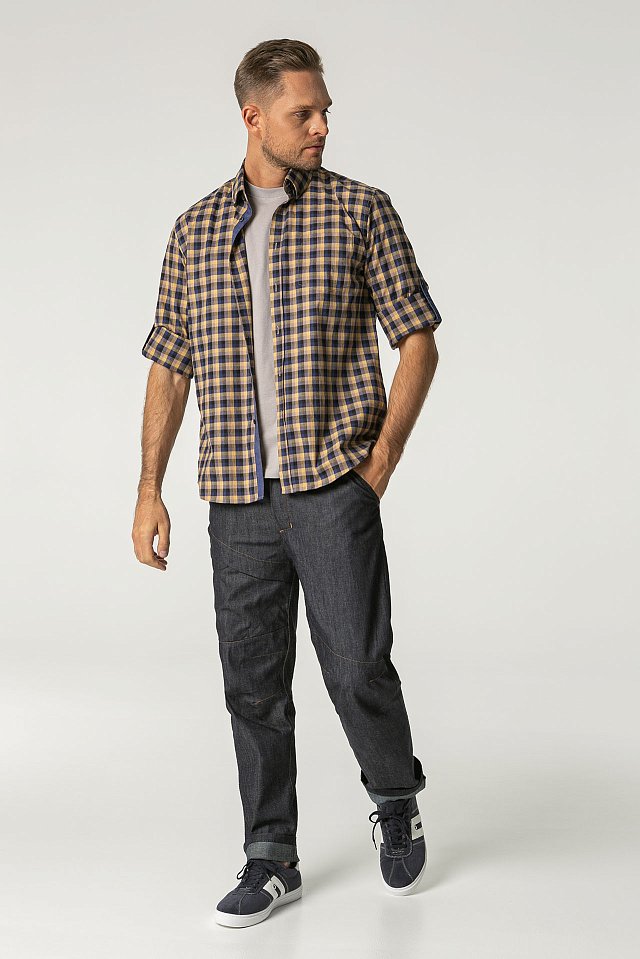 Рубашка Бристон Бар БАРИСТА (BristonBar BARISTA) мужская охра-т.синяя, клетка - upload/resize_cache/iblock/8ff/v917a12o1220qpkvnpmxwoadiaktbor7/640_1002_1821712164bebe8964a3cb4f91f48bb72/3