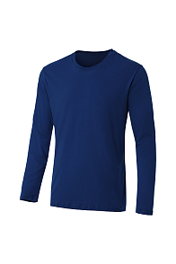 Футболка КОТЛАЙН БЭЙСИК (KOTLINE BASIC) с длинным рукавом т.синяя