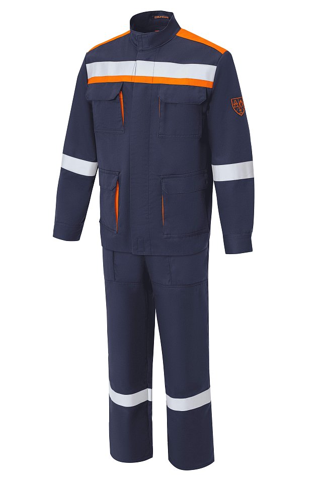 Костюм летний для защиты от электрической дуги СП011-Л 20,1 кал/см² т.синий - _2_