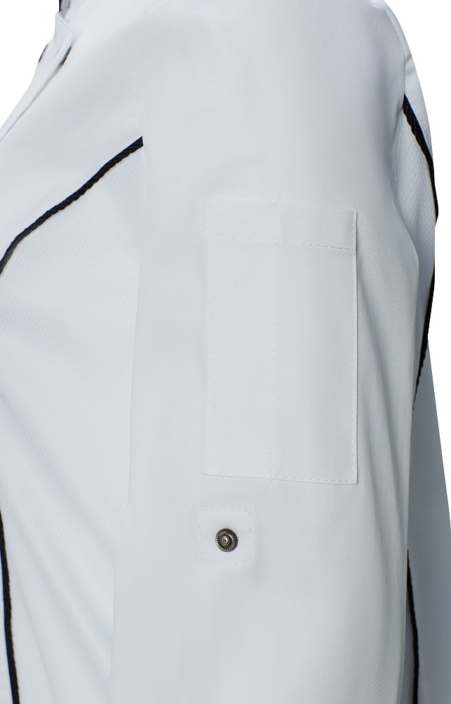 Китель поварской RICON (РИКОН) женский цвет white (белый) - etiketki