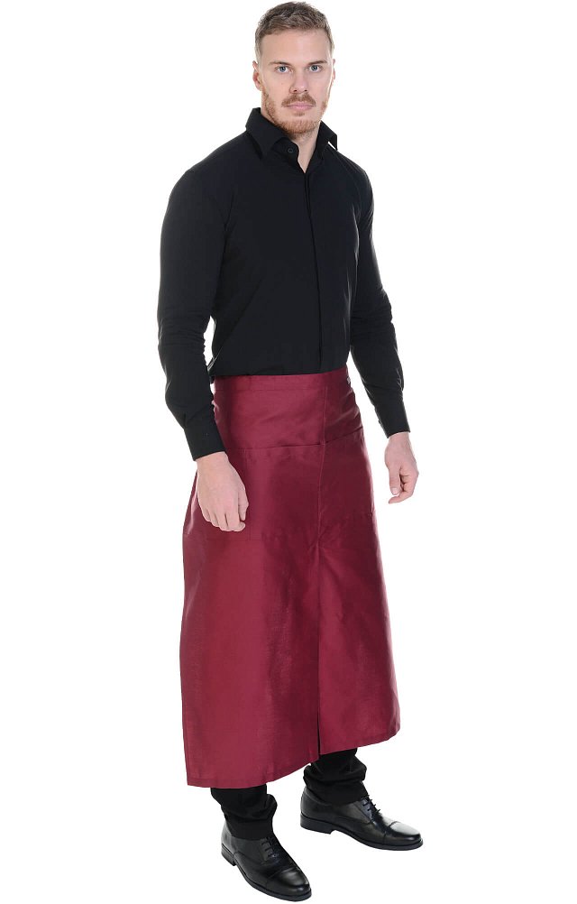 Фартук «BARISTA» удлиненный, цвет burgundy (бордо) - upload/resize_cache/iblock/bfa/640_1002_1821712164bebe8964a3cb4f91f48bb72/fartuk_barista_udlinennyj_bordo_2