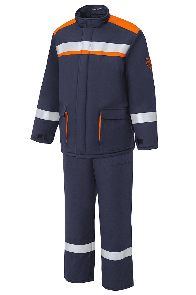 Костюм зимний для защиты от электрической дуги СП08-З, 67,4 кал/см² т.синий - nazvaniya