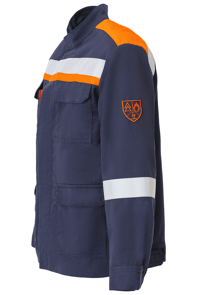 Костюм летний для защиты от электрической дуги СП011-Л 20,1 кал/см² т.синий - _3_