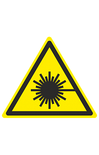 Знак "Опасно. Лазерное излучение" ( W 10 )