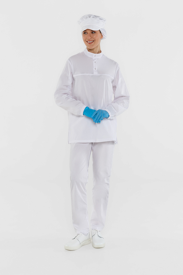 Костюм ЭЙЧ-ЛАЙН КЛАССИК Лайт (H-Line) с длинным рукавом белый - nazvaniya