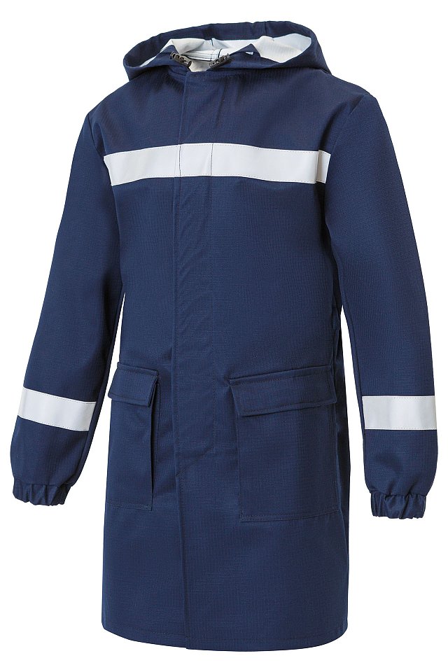 Плащ термостойкий для защиты от электрической дуги, атмосферных осадков ПТв 644 W, 28,2 кал/см² т.синий